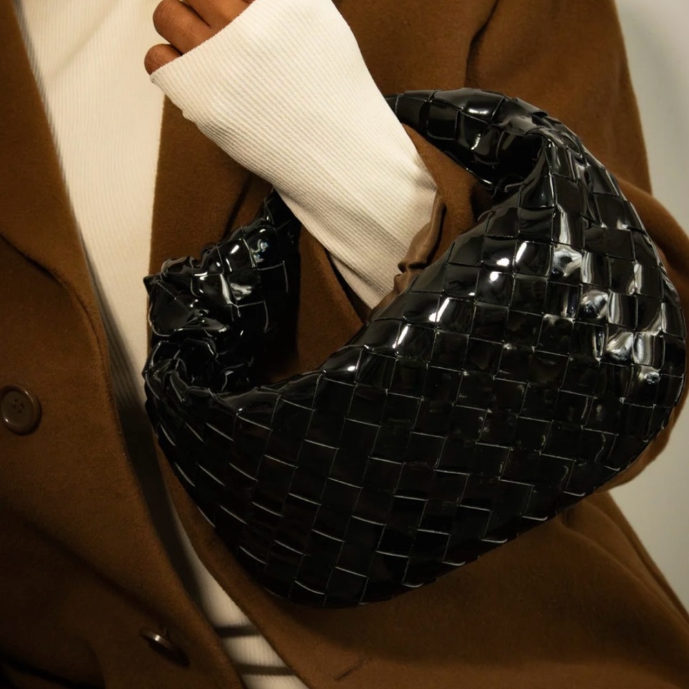 100% Patent Leather Knot bag
